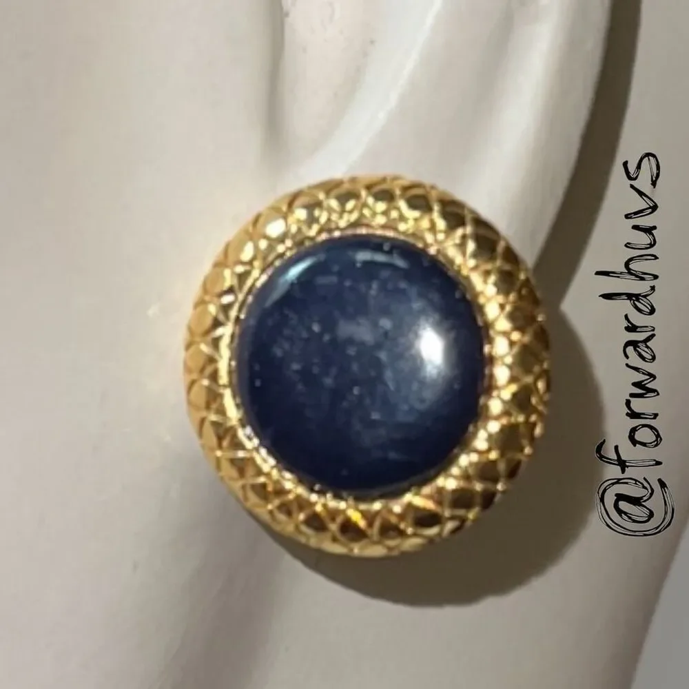 Bundle Sale 3 for $15 | Vintage Liz Claiborne LCi Earrings – Blue Center